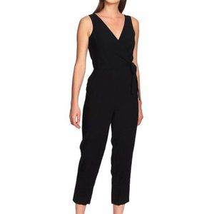 1.State Black V Neck Wrap Jumpsuit Sz 2